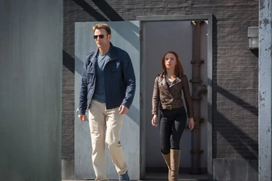 Download 1280x960 Captain Rogers And Natasha Romanoff Wallpapers
