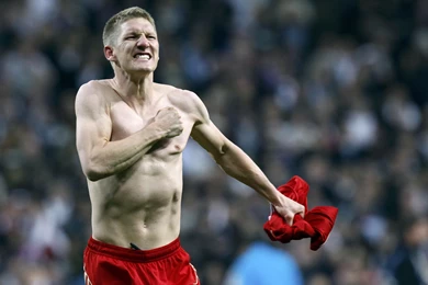 The Football Player Of Bayern Bastian Schweinsteiger Without T ...
