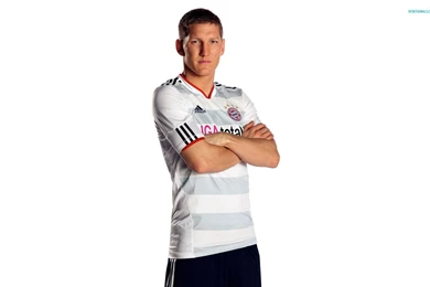 The Football Player Of Bayern Bastian Schweinsteiger On White ...