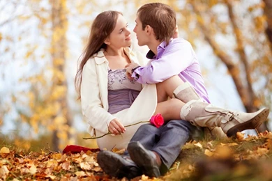Romantic Couple Love With Red Rose Wallpaper.   Love Is Everything