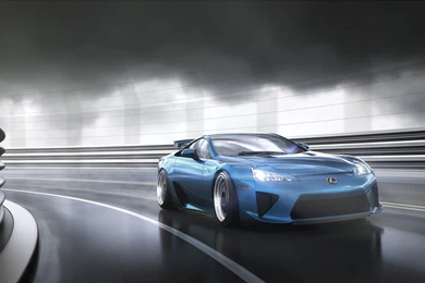 Lexus LFA Tuning Roads Tunnel Wallpapers