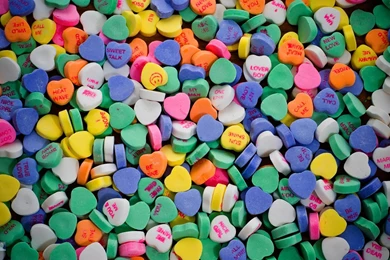 Valentines Day Hearts Candy Wallpapers