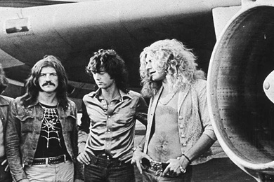 Download Wallpapers 2560x1024 Led Zepplin, Members, Hair, Plane ...