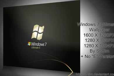 Windows 7 Ultimate E Wallpapers By St Jim On DeviantArt