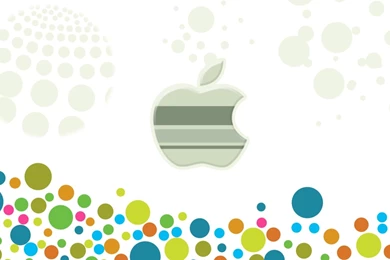 Apple Logo Among Multicolored Circles Mac Wallpapers Download ...