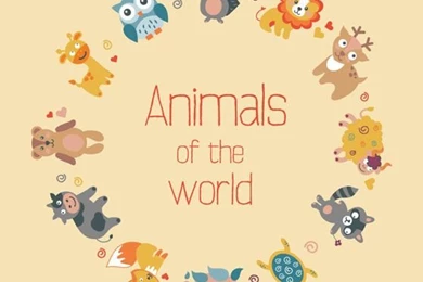 Cute Animal Frame Backgrounds Vectorr   Vector Animal, Vector ...