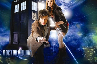 Doctor Who: Wallpaper: 11th Doctor & Amy Pond @ ForbiddenPlanet ...