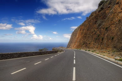 Download Wallpapers 2560x1600 Road, Mountain, Hill, Mark, Turn ...