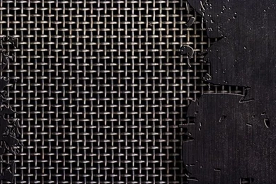 Download Wallpapers 640x960 Metal, Mesh, Cracks, Scratches, Black ...