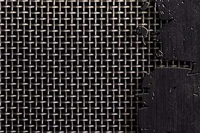 Download Wallpapers 750x1334 Metal, Mesh, Cracks, Scratches, Black ...