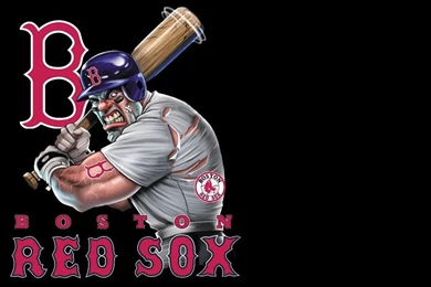RED SOX MUSCLE MAN WALLPAPER   (