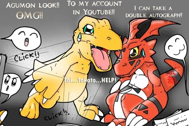 Agumon And Guilmom Trapped! By LucasMolla On DeviantArt
