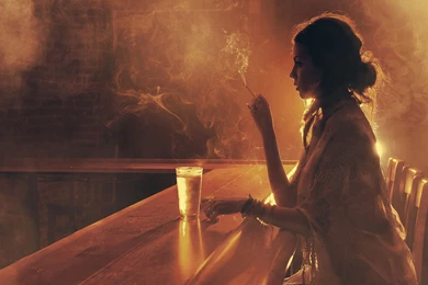 Woman Drink Bar Wallpapers