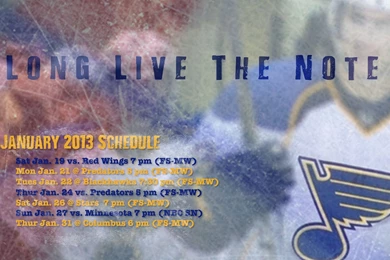 Jan. 2013 St. Louis Blues Schedule Wallpapers By RealBadRobot On ...