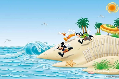 Mickey, Donal And Goofy Wallpaper Backgrounds