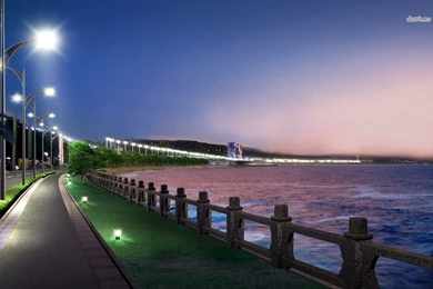 Beach At Night Wallpapers Digital Art Wallpapers