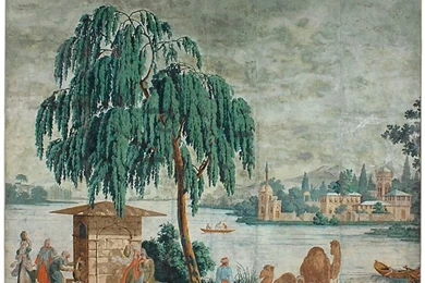 Monumental 18th C. Zuber Wallpapers Panel At 1stdibs
