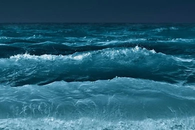 Nature Night Ocean Beach Wave Bokeh iPhone 6 Wallpapers Download ...