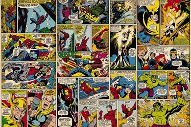 Marvel Comic Hero   Komar 368x254 Photo Wallpapers 8 427 Wall Mural ...
