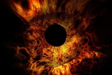 Desktop Wallpapers » 3D Backgrounds » Flaming Eye » Www ...