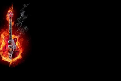 Flaming Guitar Twitter Backgrounds, Flaming Guitar Twitter Layouts ...