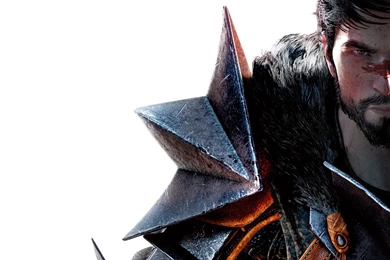 Download Wallpapers 3840x2160 Dragon Age, Hawke, Face, Blood, Fur ...