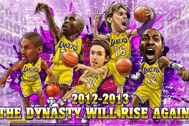 New Los Angeles Lakers Starting 5 Wallpapers Wallpapers Showcase ...