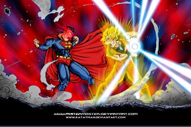 DeviantArt: More Like Superman VS Goku Wallpapers By Ratatman