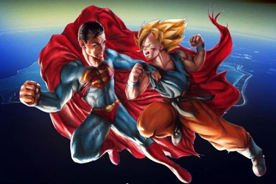 DeviantArt: More Like Superman Vs. Son Goku By Eldenjohn