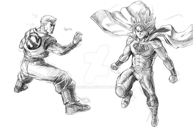 Goku Vs Superman Swap Wip By Craniumj On DeviantArt