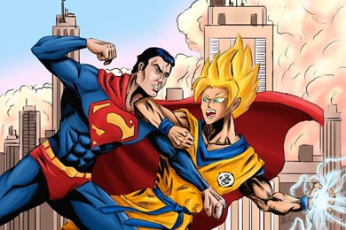 Goku Vs Superman By Amenoosa On DeviantArt