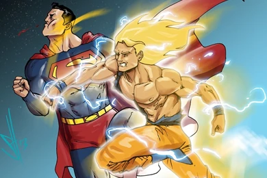 Goku Vs Superman By Scottssketches On DeviantArt