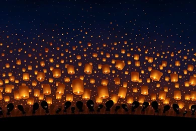 Sky Lanterns · Desktop Wallpapers · Vladstudio