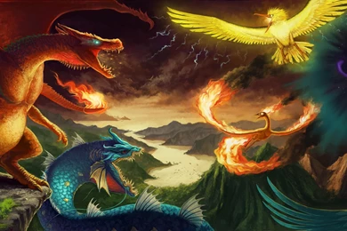 Nintendo, Pokemon, Video Games, Mountains, Landscapes, Bulbasaur ...