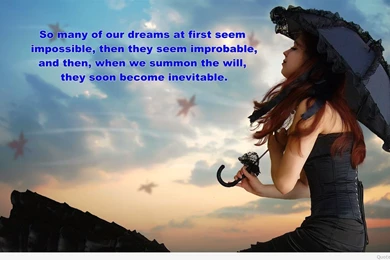 Dream quote wallpaper with a girl.jpg