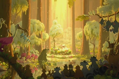 Disney The Princess And The Frog Cartoon Widescreen Wallpapers For ...