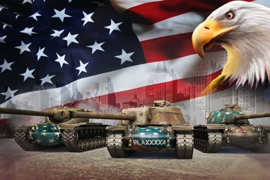 World Of Tanks Tank Eagles USA Flag Games Military Wallpapers ...