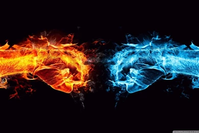 Fire Fist Vs Water Fist HD Desktop Wallpapers : High Definition ...