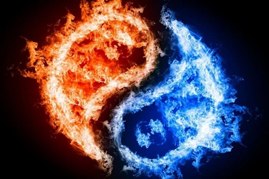 Yin Yang Fire Water HD Desktop Wallpapers : Widescreen : High ...