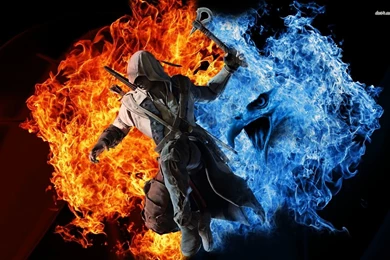Edward Kenway On Fire And Water Wallpapers   Game Wallpapers
