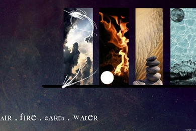 DeviantArt: More Like Earth.Air.Fire.Water Wallpapers By CaraIsil