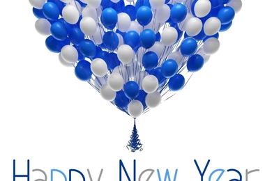 Happy New Year 2015 balloons Heart shape1.jpg