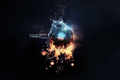 Windows7 Fire And Water By DrNKK On DeviantArt