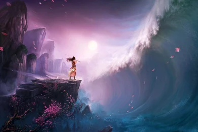 Free The Big Wave Computer Desktop Wallpapers