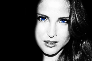 Black And White Blue Eyes Elsa Pataky Selective