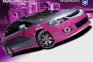 Modified Pink Honda Civic 2010 Wallpapers
