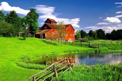 The Perfect House In The Green Scenery Wallpapers