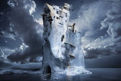 Modern Art Surrealism: Ice Age Premonition Or Infinite Iceberg ...