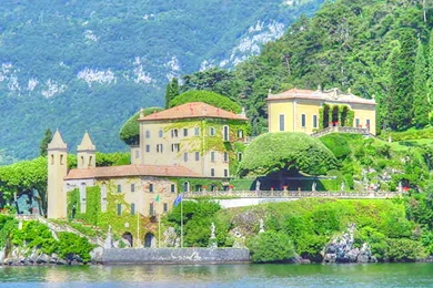 Houses: House Lake Como Italy Scenic Best Wallpapers For HD 16:9 ...