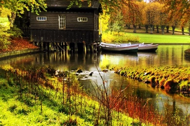 Wallpapers: Wood House Wallpapers